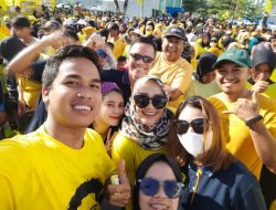 HUT Ke-58 Partai Golkar, Ribuan Warga Tumpah Ruah Kuningkan Kota Majene