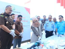 BNK Hadiri Pemusnahan Barang Bukti yang sudah “Inkracht” di Kejari Majene